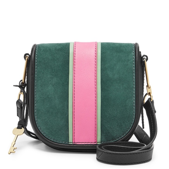 Fossil Handbags - NWT Fossil Rumi Crossbody Leather & Suede